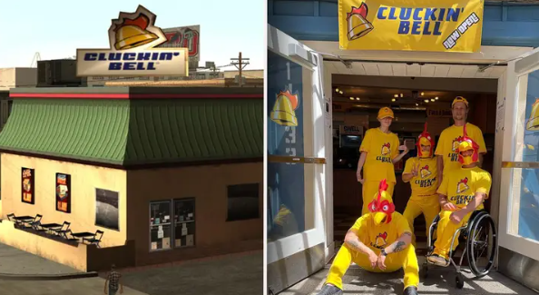 Grand Theft Auto Restaurant Cluckin’ Bell has Opened in Real Life.